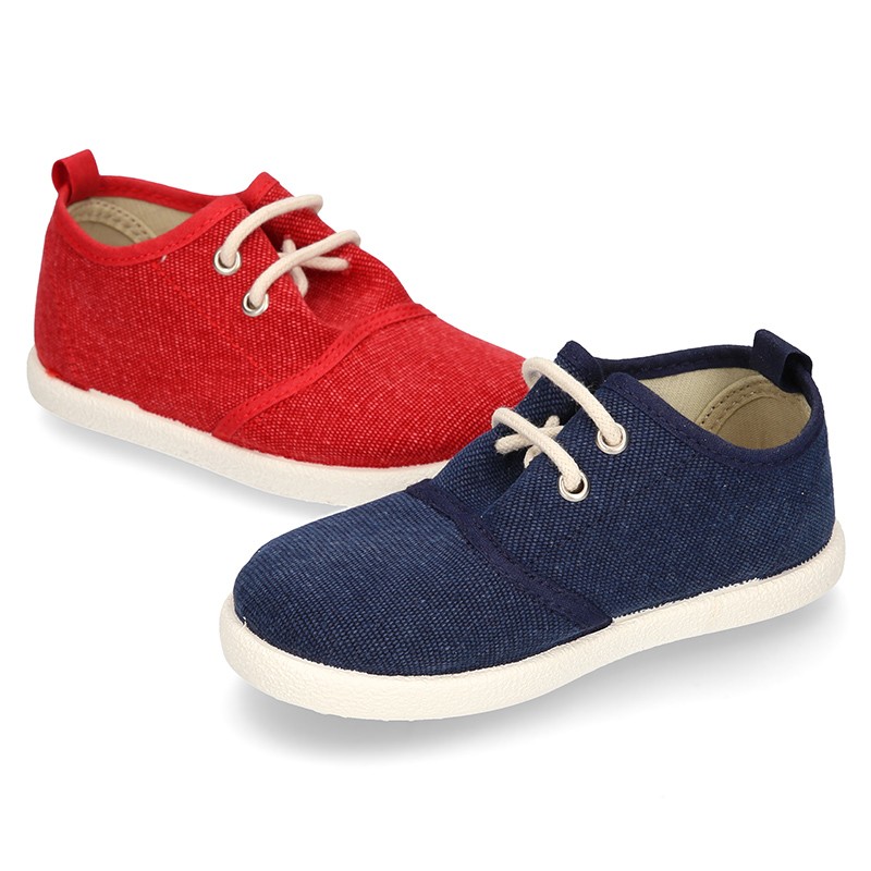 New Washed Cotton canvas sneaker shoes with bellow tongue style. V174 ...