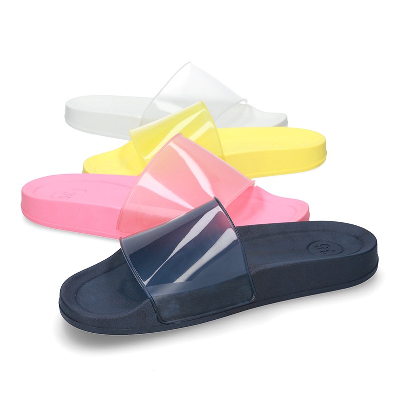 New classic CLOG jelly shoes style in crystal colors. I071 | OkaaSpain