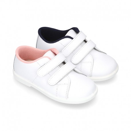 kids leather tennis shoes