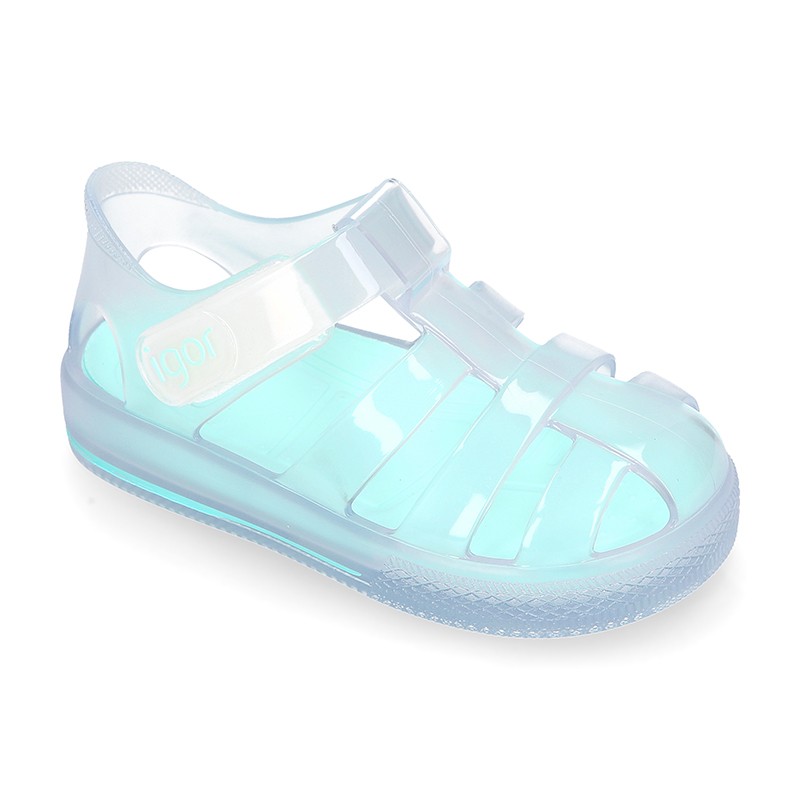 igor crystal transparent jelly sandals