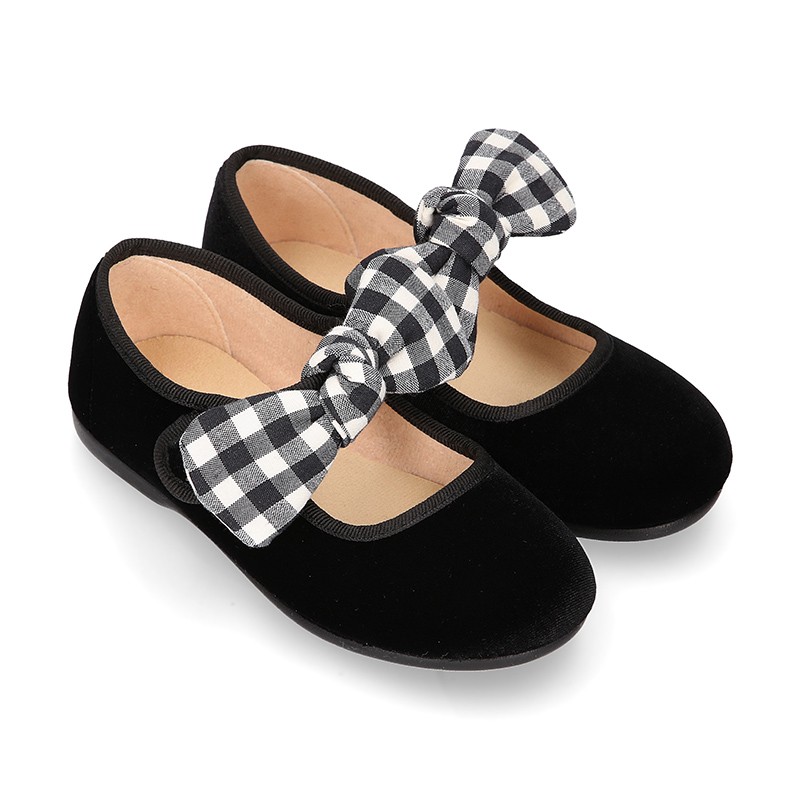 Black cloth mary jane shoes on sale