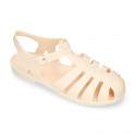 Women classic jelly shoes sandal style for the Beach and Pool BIARRITZ MATTE model.