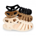 Women classic jelly shoes sandal style for the Beach and Pool BIARRITZ MATTE model.