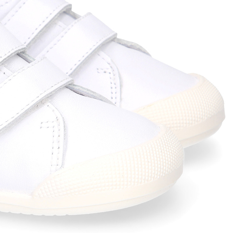 Sneakers Piel Sin Cordones Blancos – Letechipia Roars