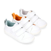 Okaa Flex Kids Sneaker shoes in Nappa leather in sweet colors