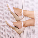 Classic COTTON CANVAS 3 CM wedge sandals espadrille shoes.