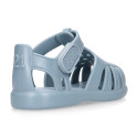 Classic Kids jelly shoes for Beach and Pool use in SOLID colors with hook and loop strap closure.