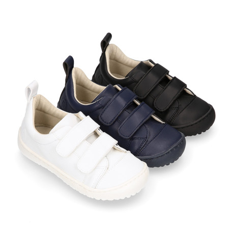 Deportiva niños colegial BAREFOOT Okaa Flex sin cordones.