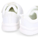 Deportiva niños BAREFOOT Baby free con cordones elásticos.