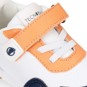 BAREFOOT TecnoBaby children's sports shoes with elastic laces.