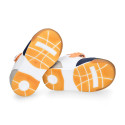 BAREFOOT TecnoBaby children's sports shoes with elastic laces.