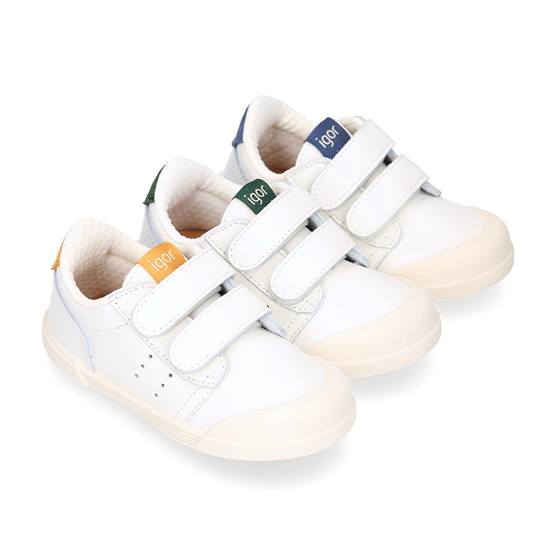 IGOR BAREFOOT children s tennis shoes without laces. I152 OkaaSpain