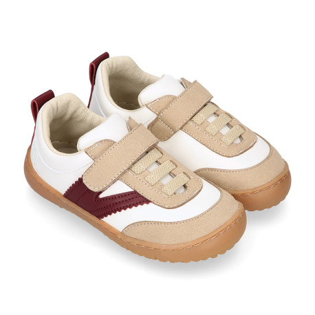 Kids BAREFOOT Sneaker shoes with elastic laces.