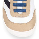 Kids BAREFOOT Sneaker shoes with elastic laces.