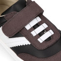 Kids BAREFOOT Sneaker shoes with elastic laces.