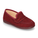 Serratex kids Moccasin shoes with detail mask design.